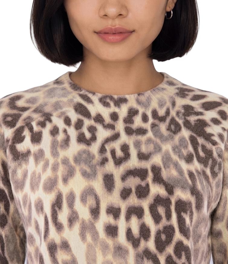 Guess Maglia Helen Shaded Leopard Donna