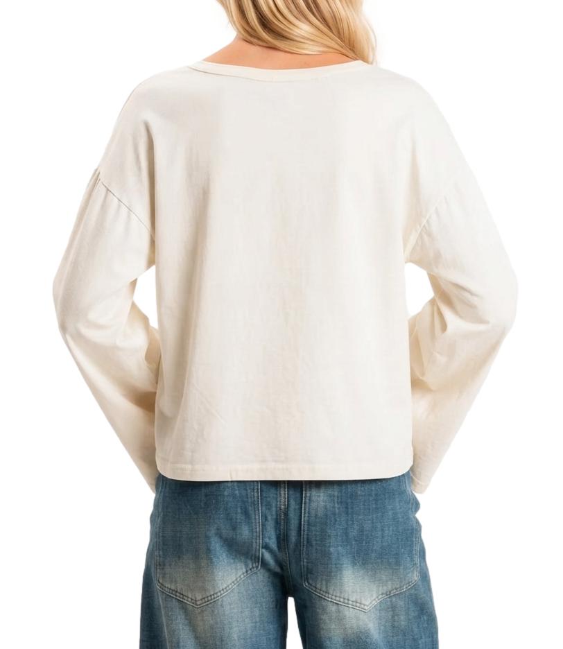 Have One Maglia Burro U da Donna