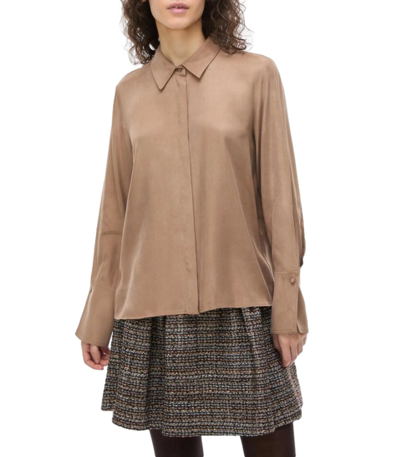 Iblues Camicia Nocciola da Donna