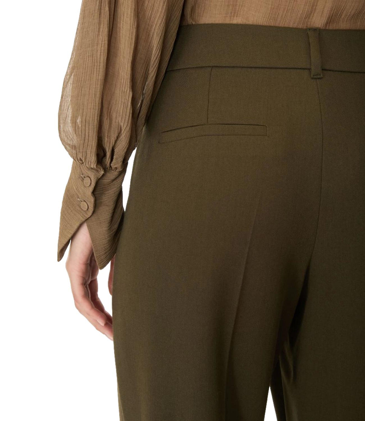Iblues Pantalone Verde da Donna