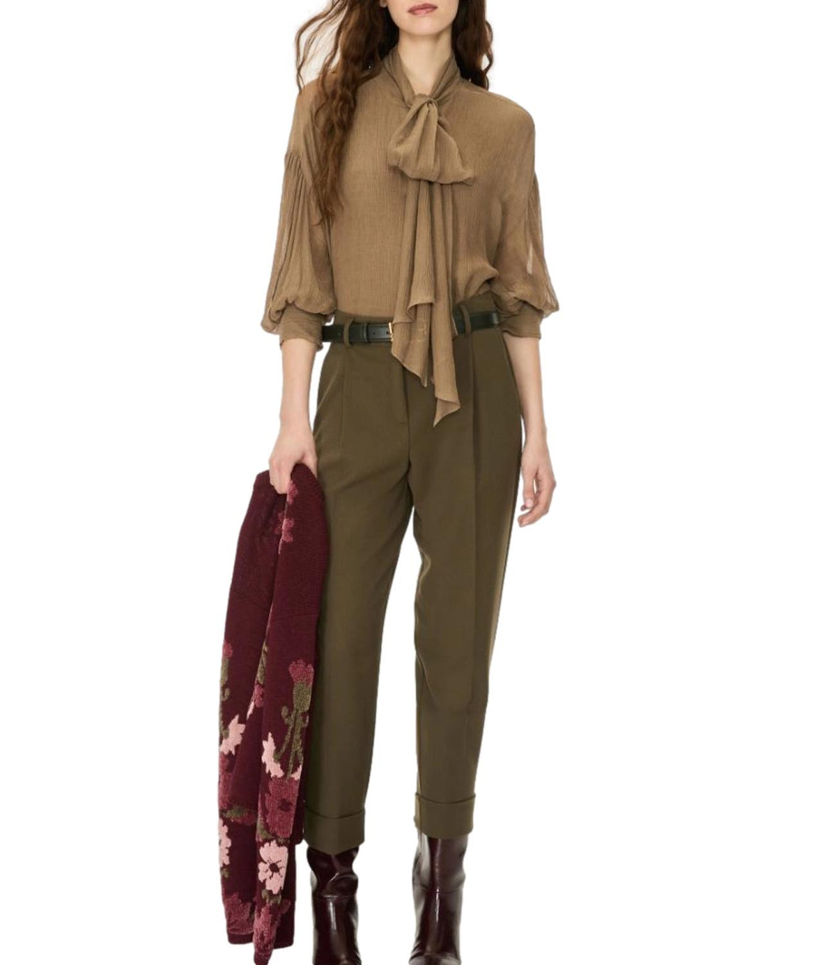 Iblues Pantalone Verde da Donna
