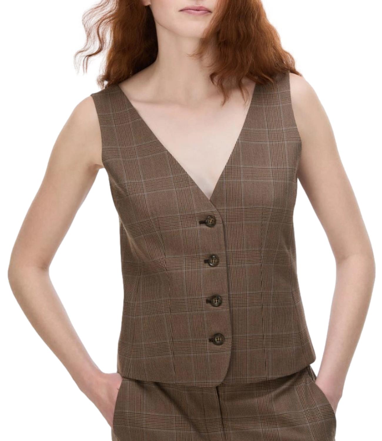 Iblues Gilet Marrone da Donna