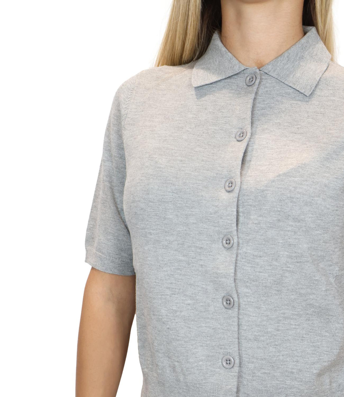 Iblues Cardigan Grigio Melange da Donna