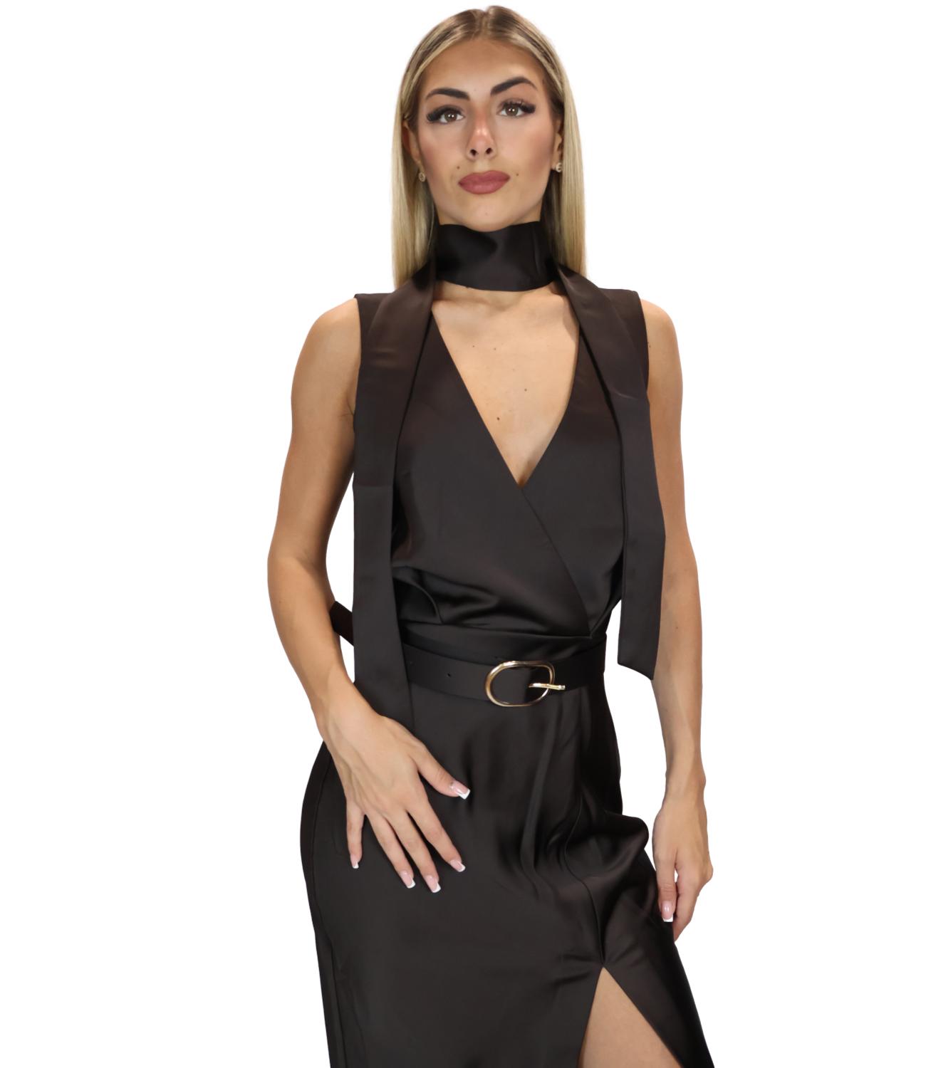 Imperial Abito Dark Coffee da Donna