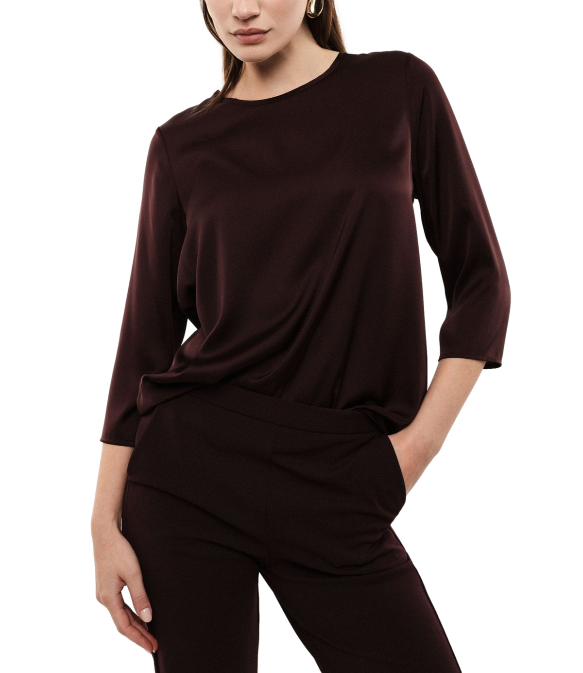 Imperial Camicia Plum Noir da Donna