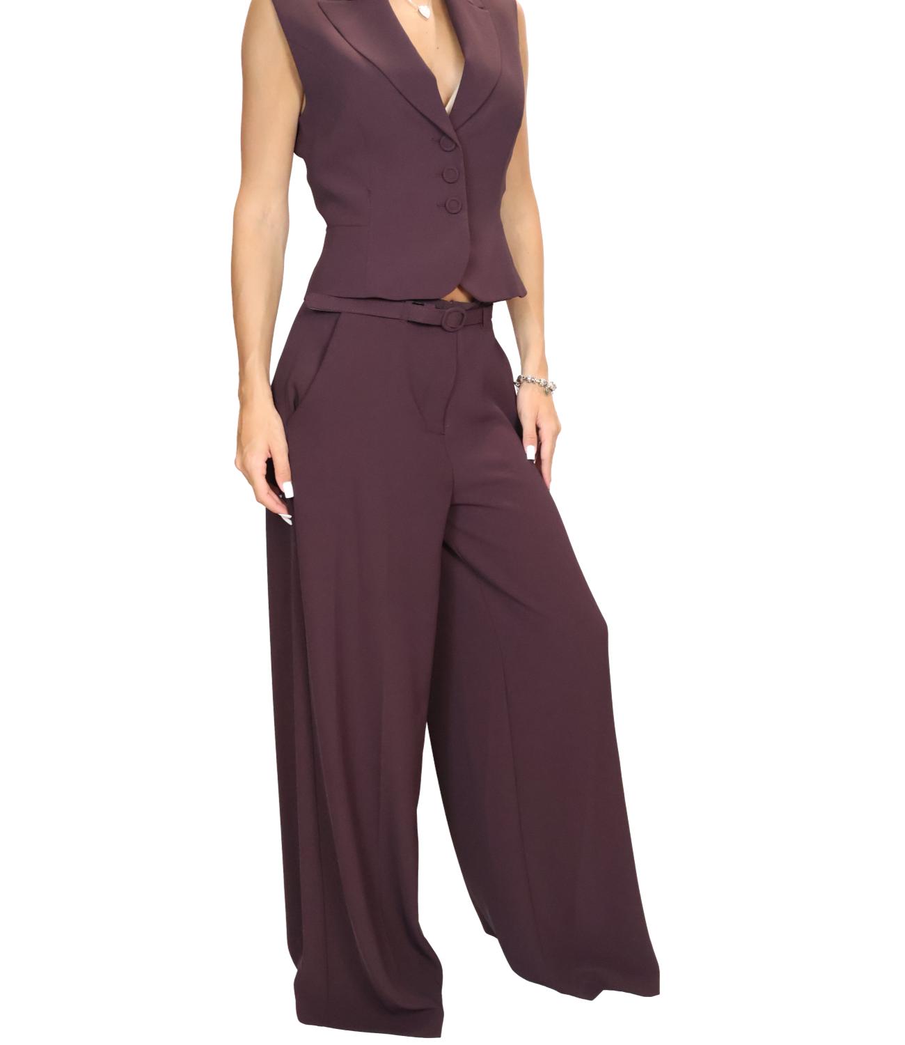 Imperial Pantalone Plum Noir da Donna