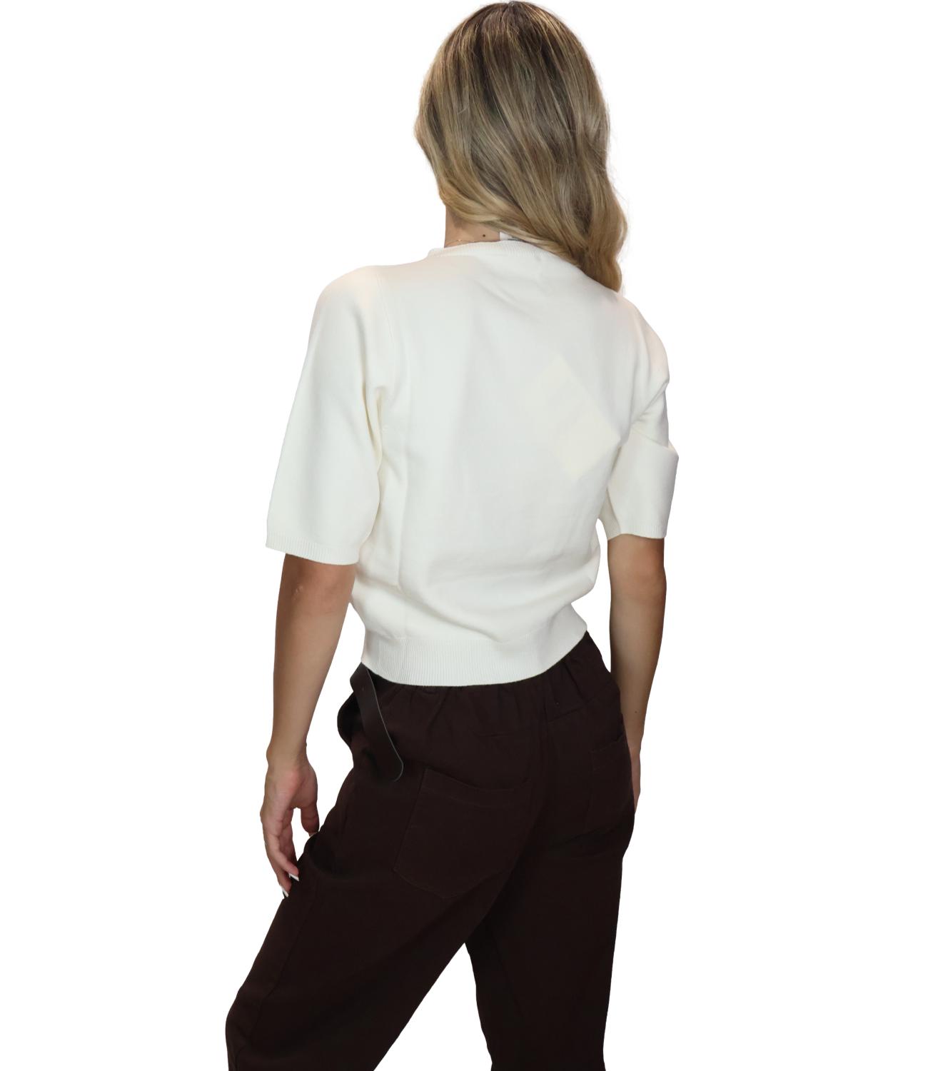 Kontatto Maglia Panna/offwhite da Donna
