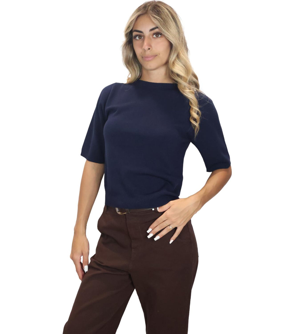 Kontatto Maglia Navy da Donna