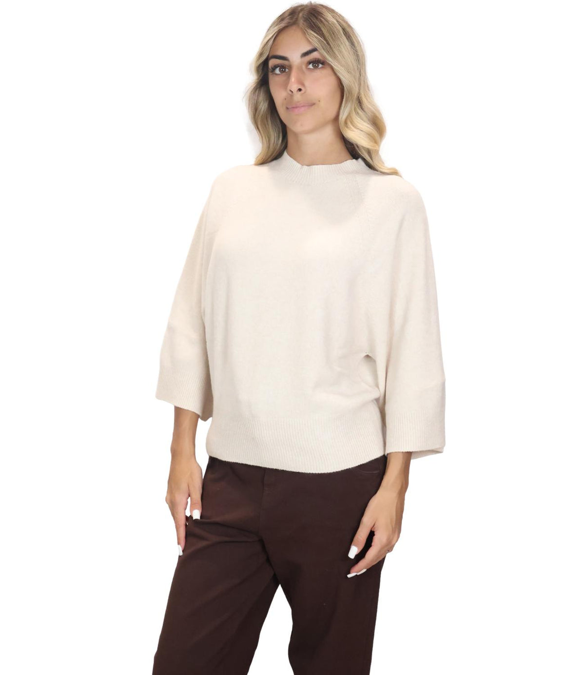Kontatto Maglia Beige Mel. da Donna