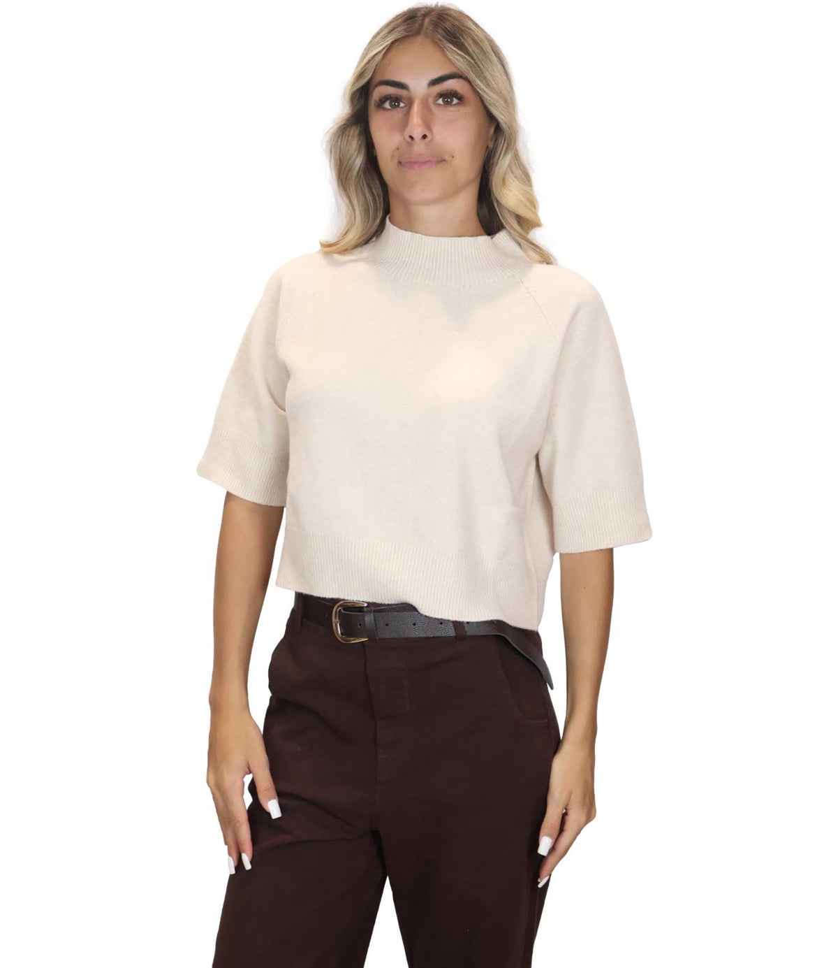Kontatto Maglia Beige Mel. da Donna