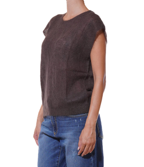 Kontatto Gilet Moka da Donna