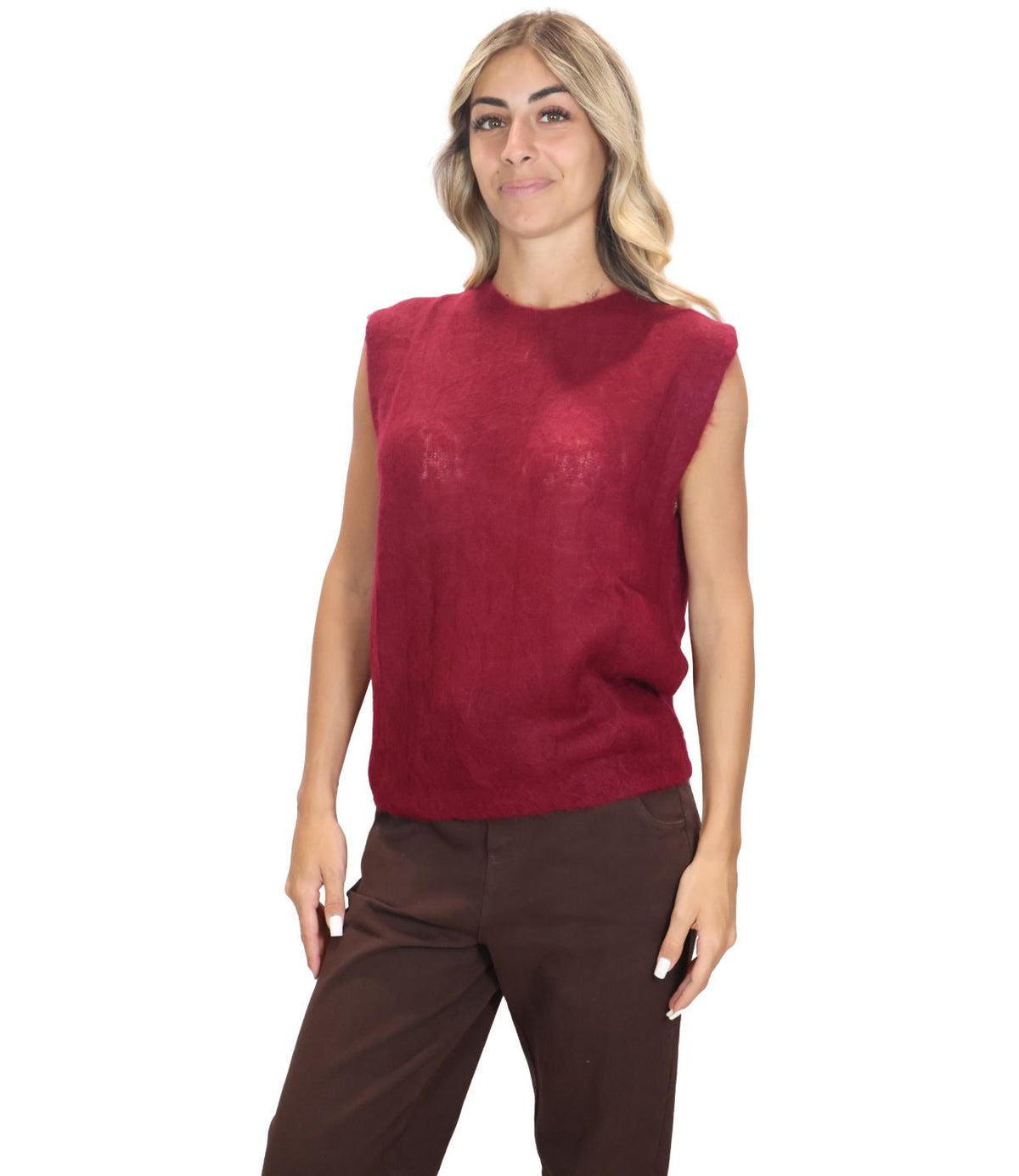 Kontatto Gilet Marsala da Donna
