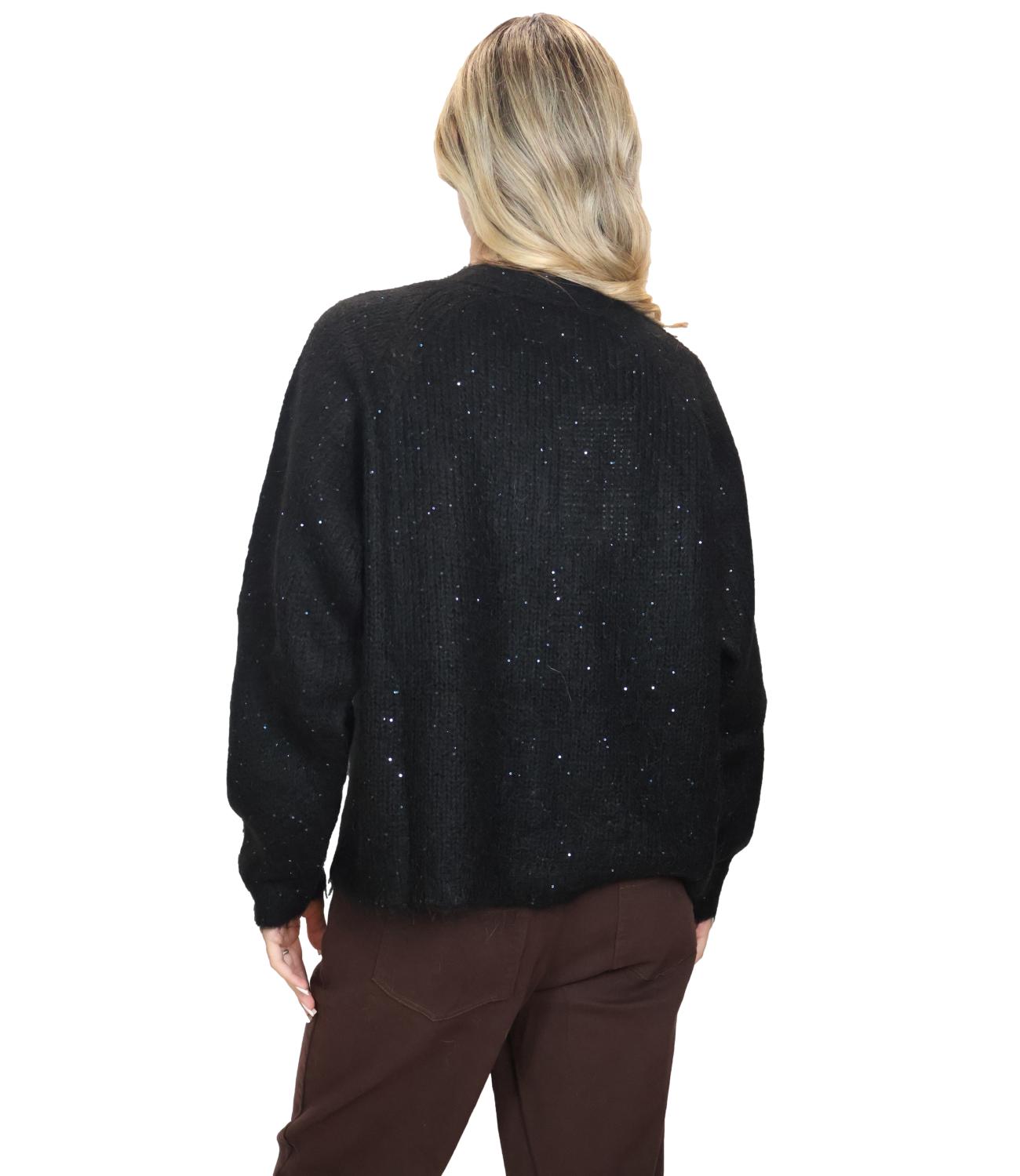 Kontatto Cardigan NerO-Black da Donna