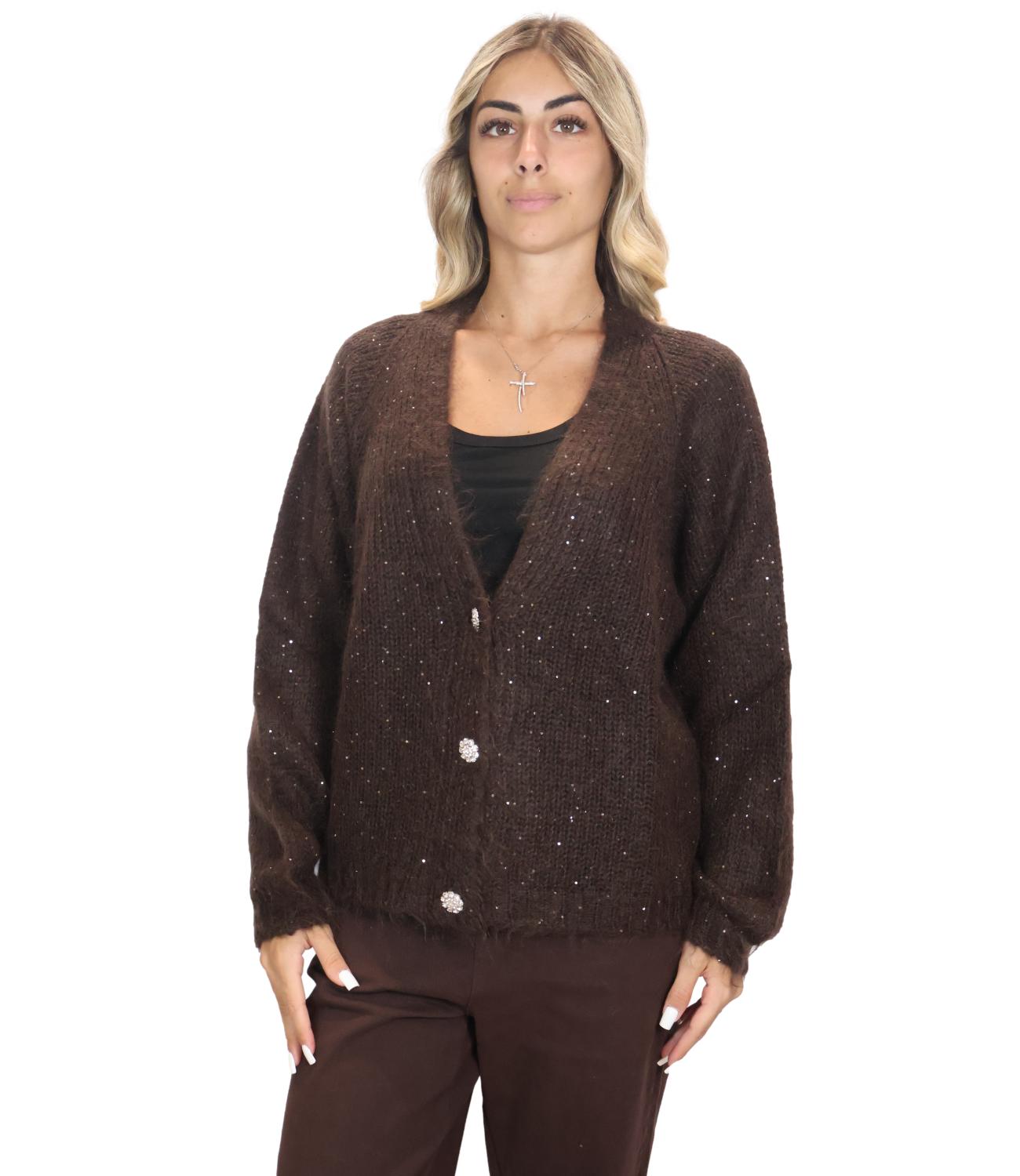 Kontatto Cardigan Moka da Donna