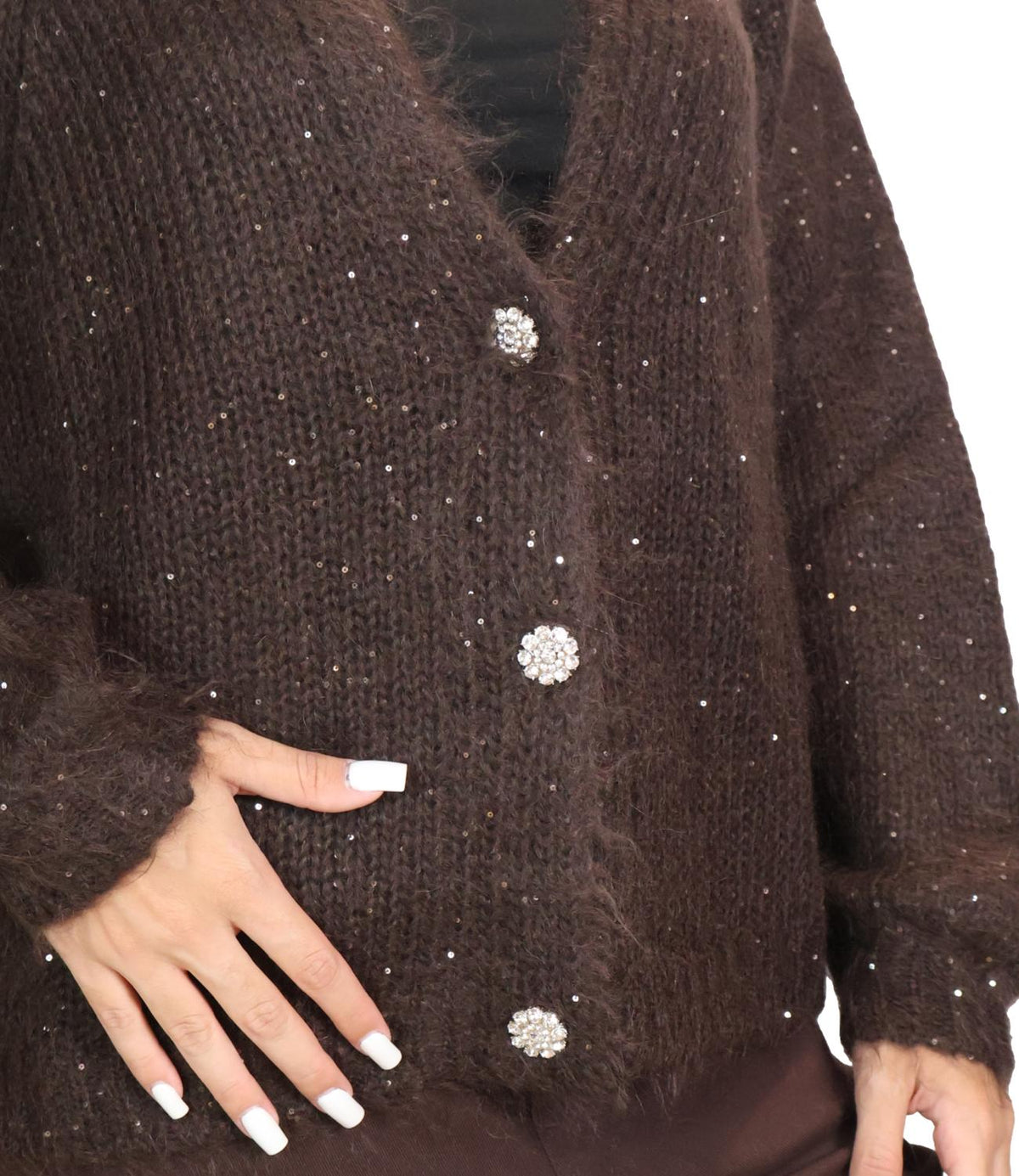 Kontatto Cardigan Moka da Donna