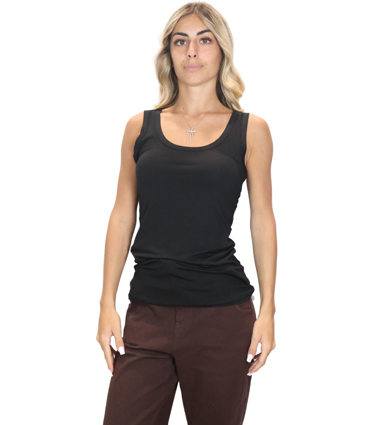 Kontatto Canotta NerO-Black da Donna