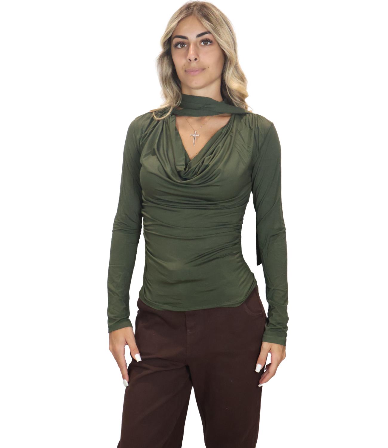 Kontatto Blusa Khaki da Donna