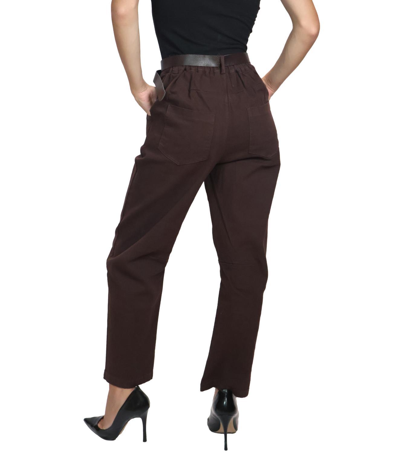 Kontatto Pantalone Moka da Donna
