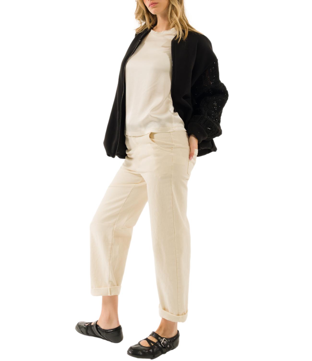 Kontatto Pantalone Talco da Donna