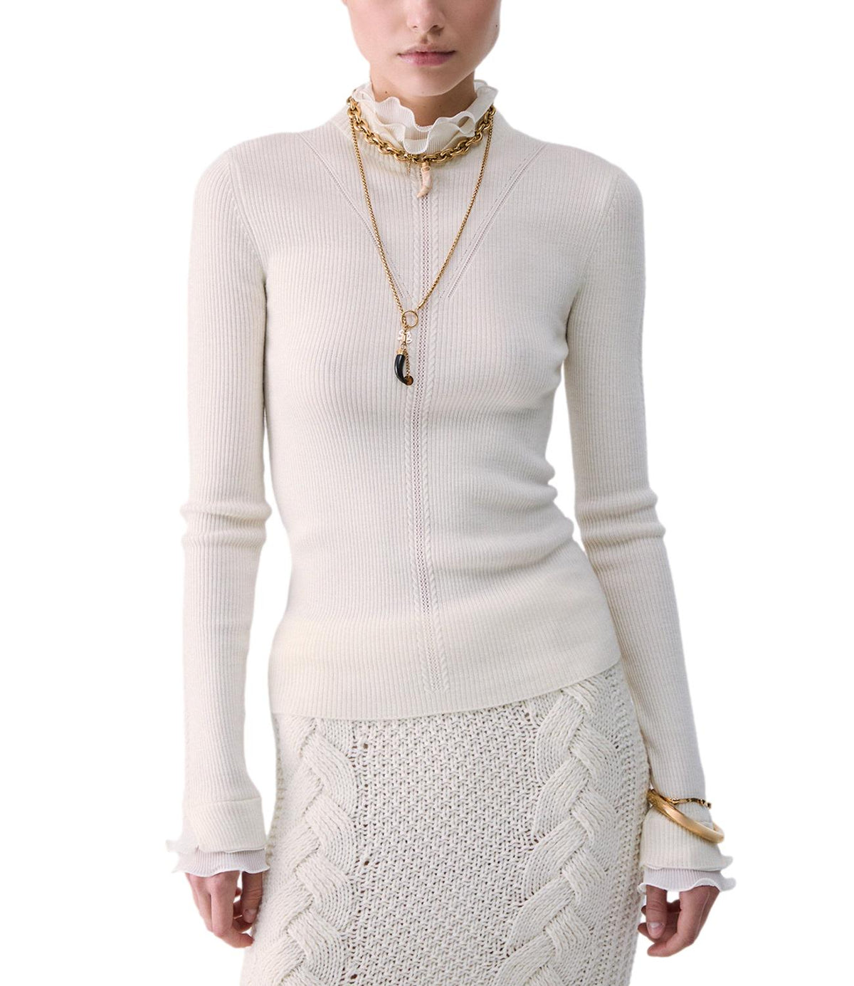 Liu jo Maglia Bianco Lana da Donna