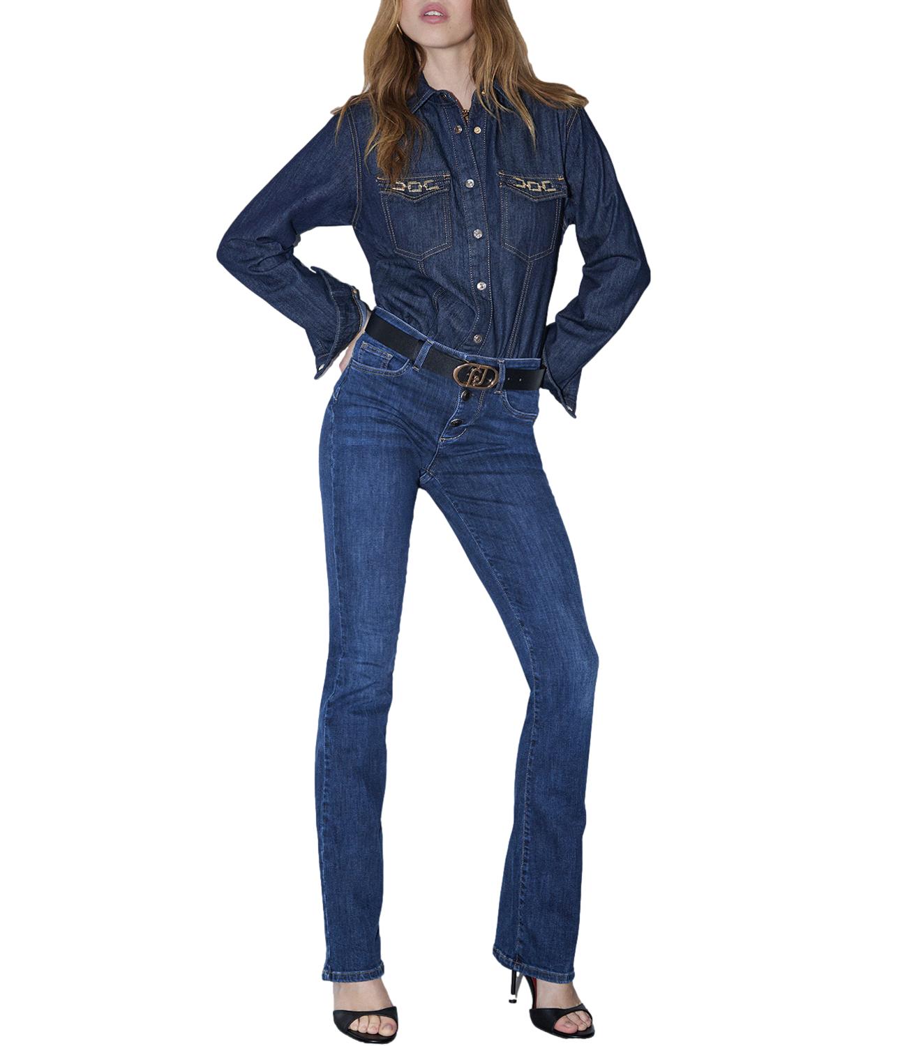 Liu jo Pantalone Denim Den.blue Jolie Wash da Donna