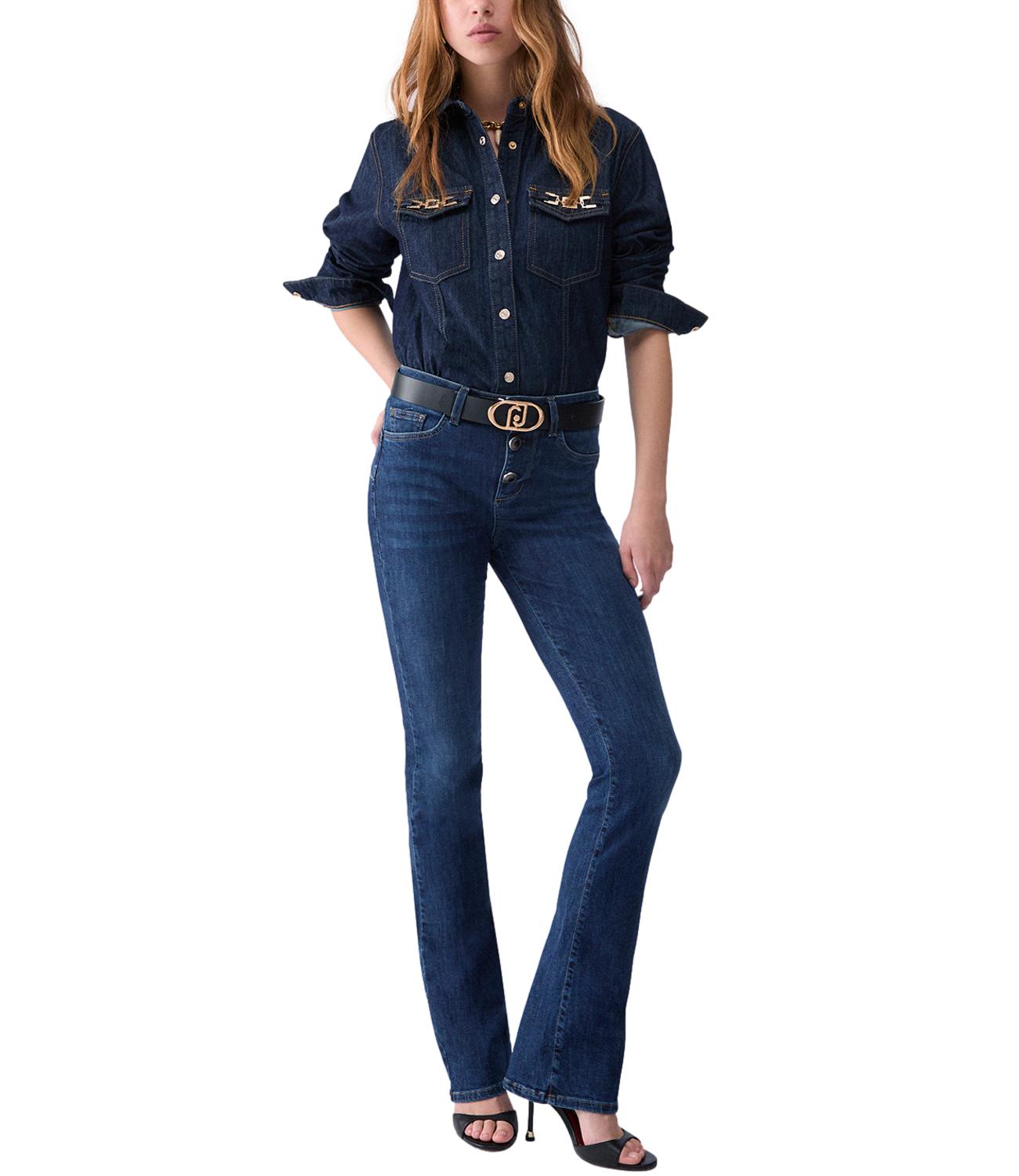 Liu jo Pantalone Denim Den.blue Jolie Wash da Donna