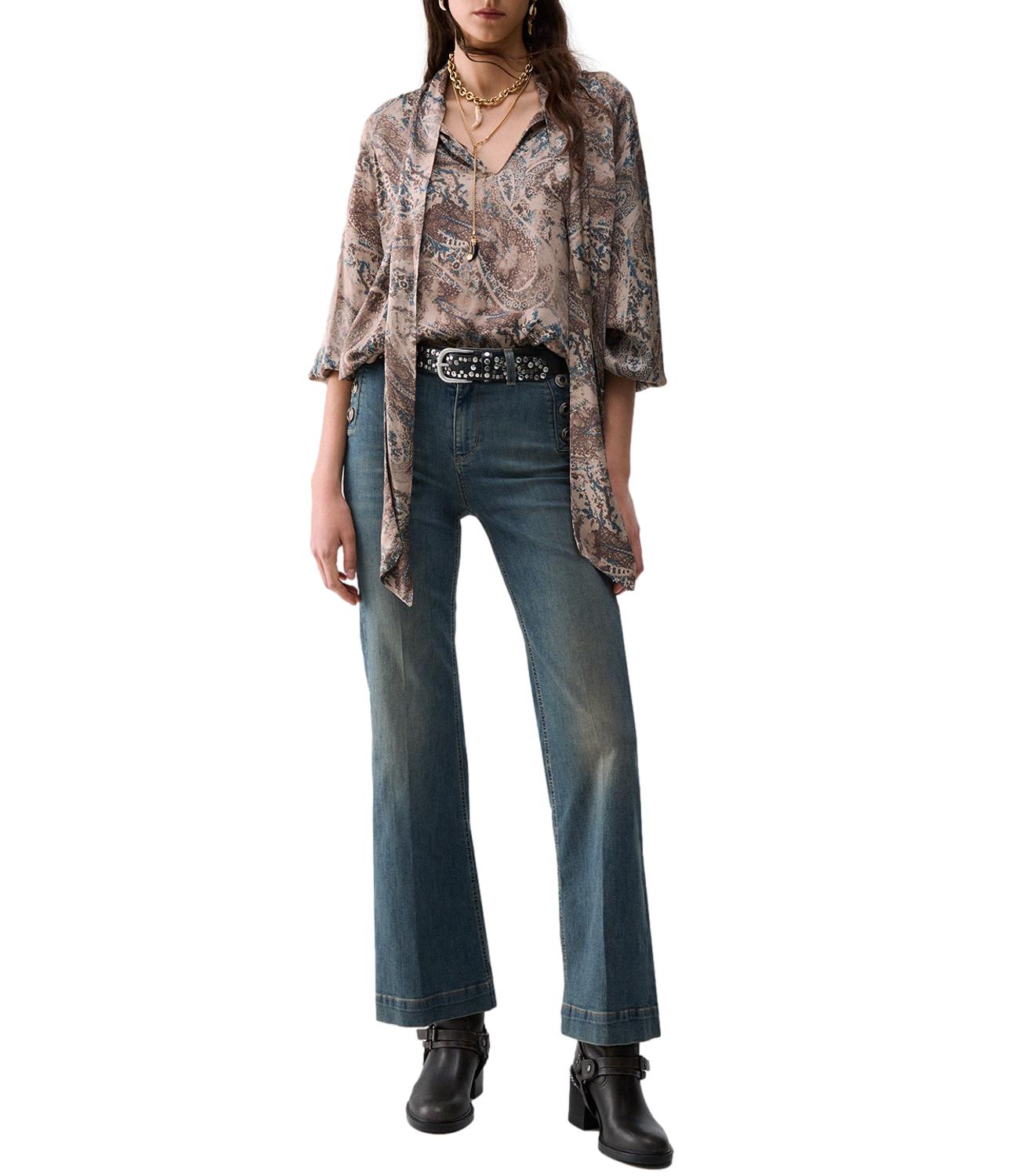 Liu jo Pantalone Denim Den.blue Dirty Jolie da Donna