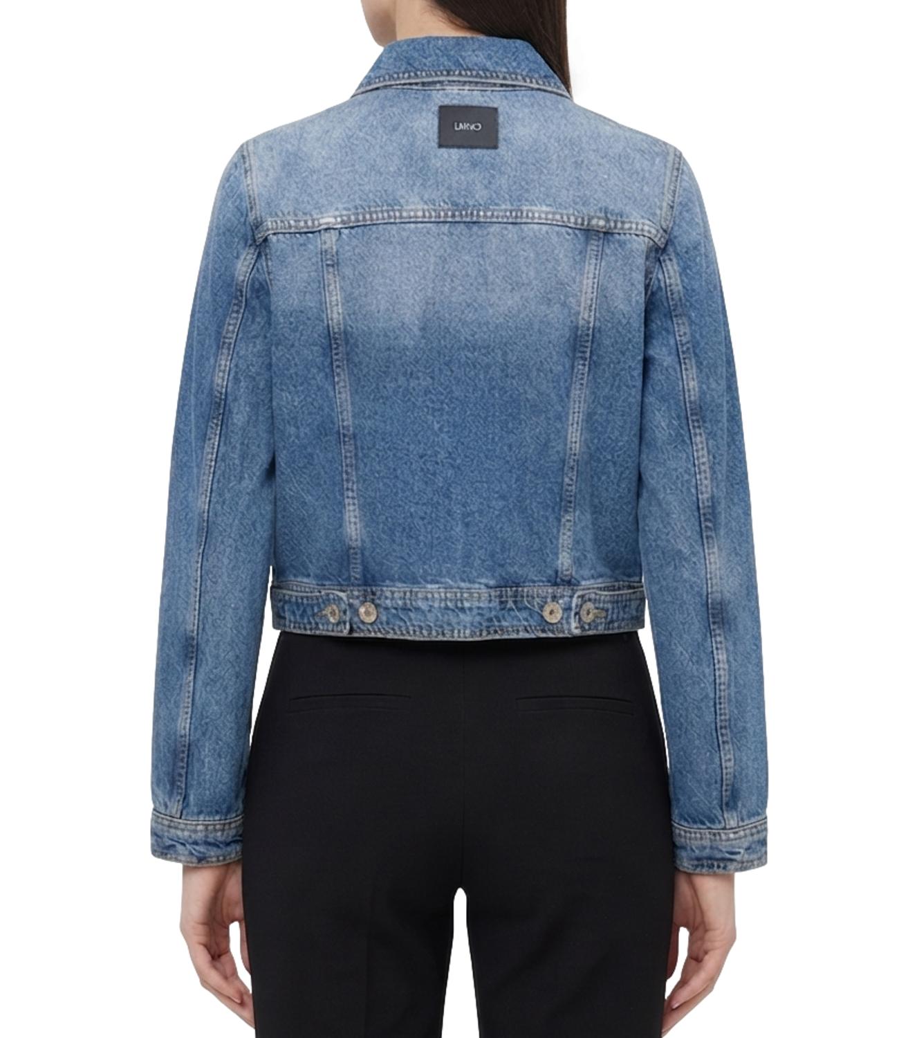 Liu jo Giubbotto Den.blue Vint.zip wa da Donna