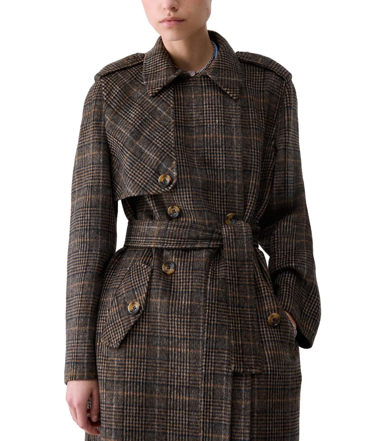 Liu jo Cappotto Camel Check da Donna