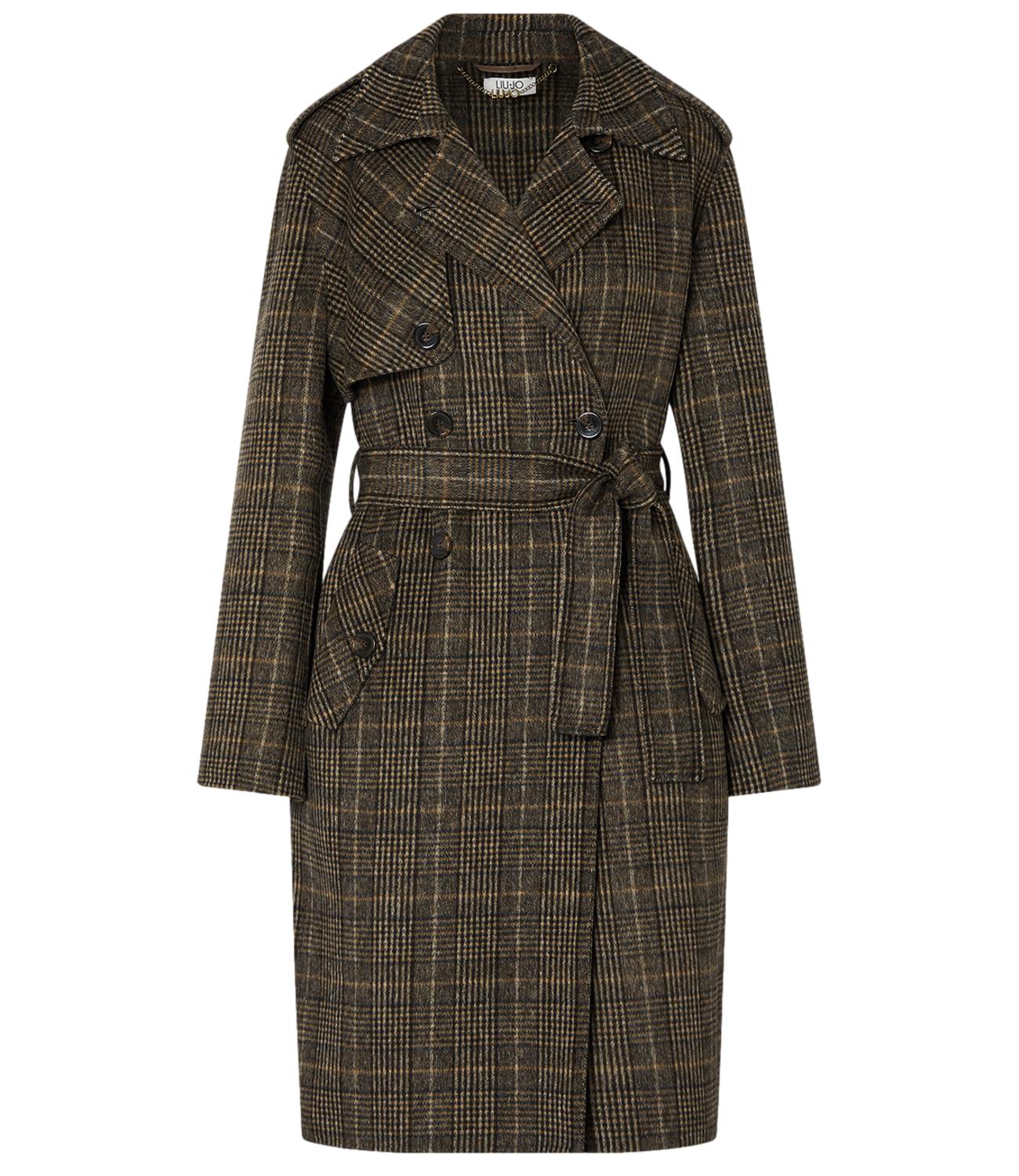 Liu jo Cappotto Camel Check da Donna