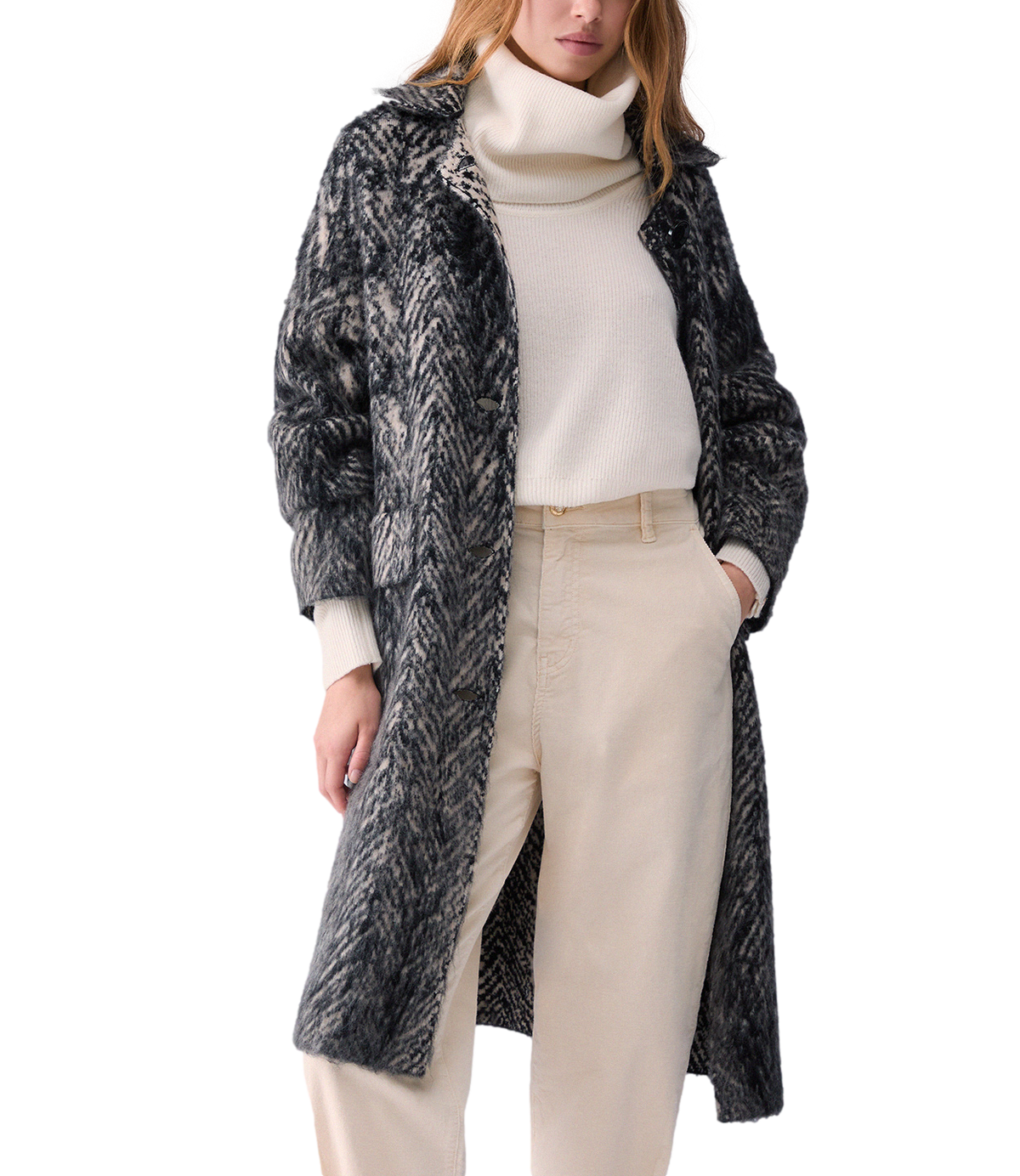 Cappotto Jacq Nat Fishbone