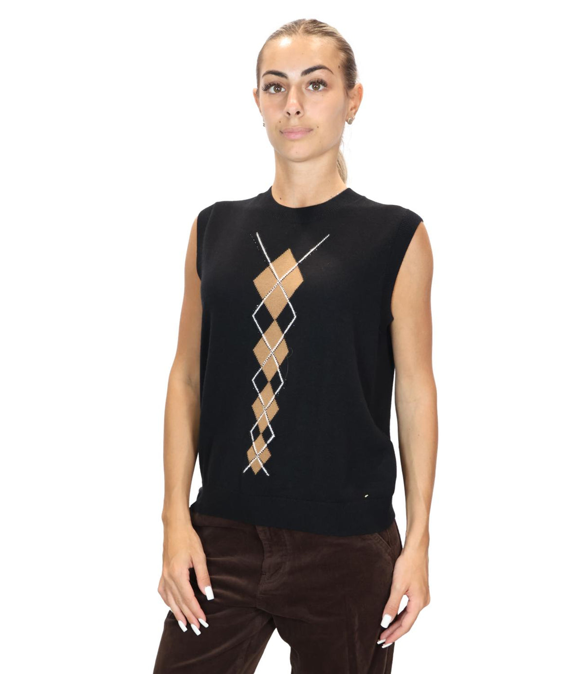 Liu jo Maglia Ballantyne Black/bei da Donna