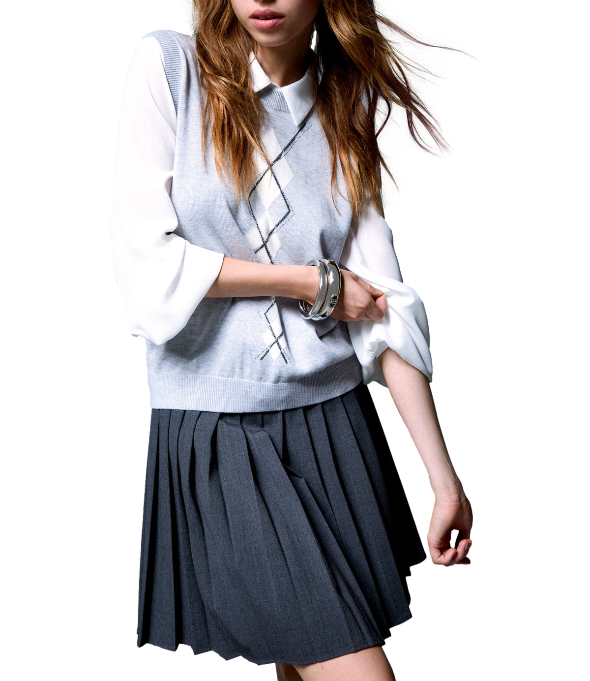 Liu jo Maglia Ballantyne L.gray/bc da Donna