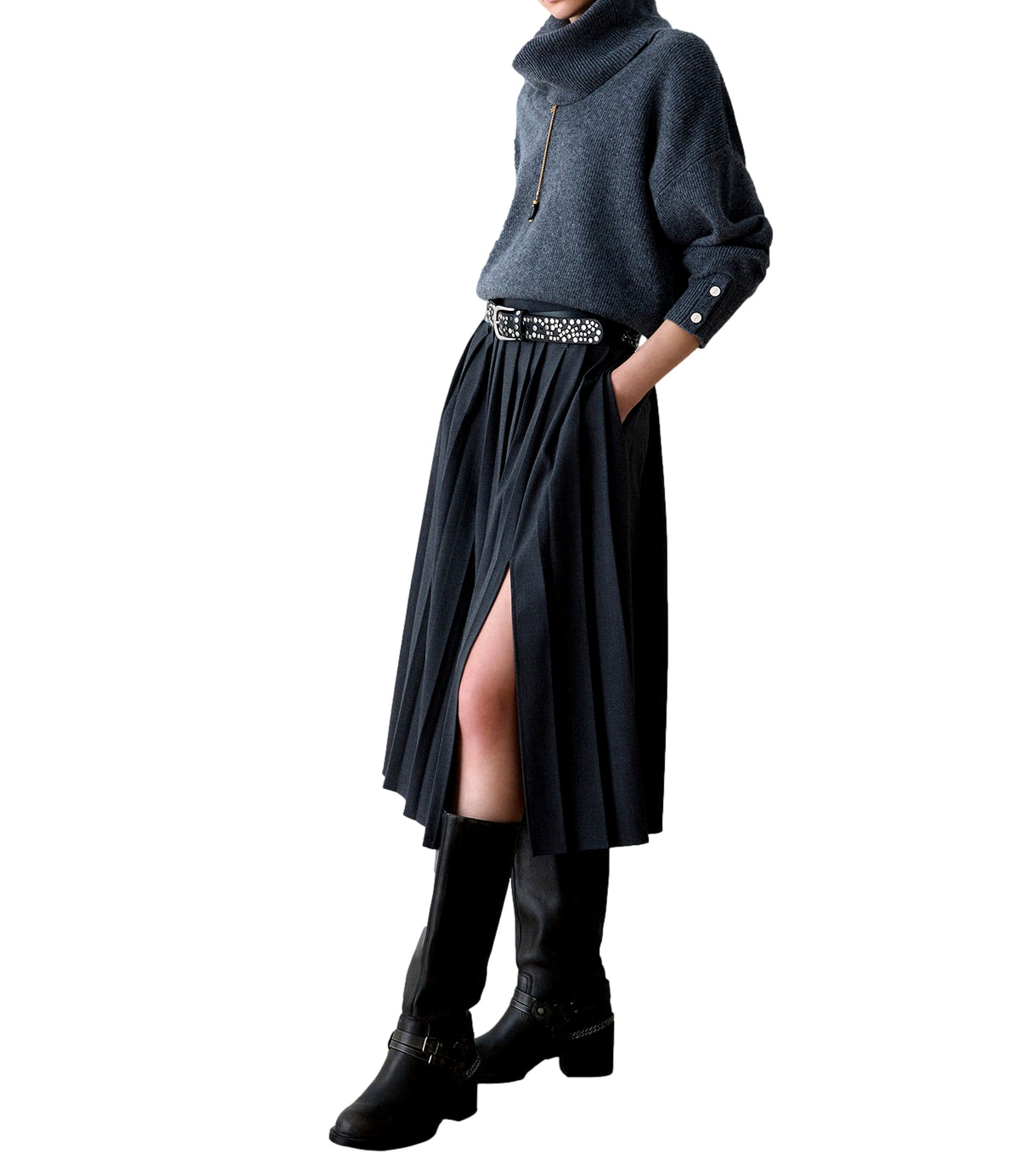 Liu jo Gonna Dark Grey Melange da Donna