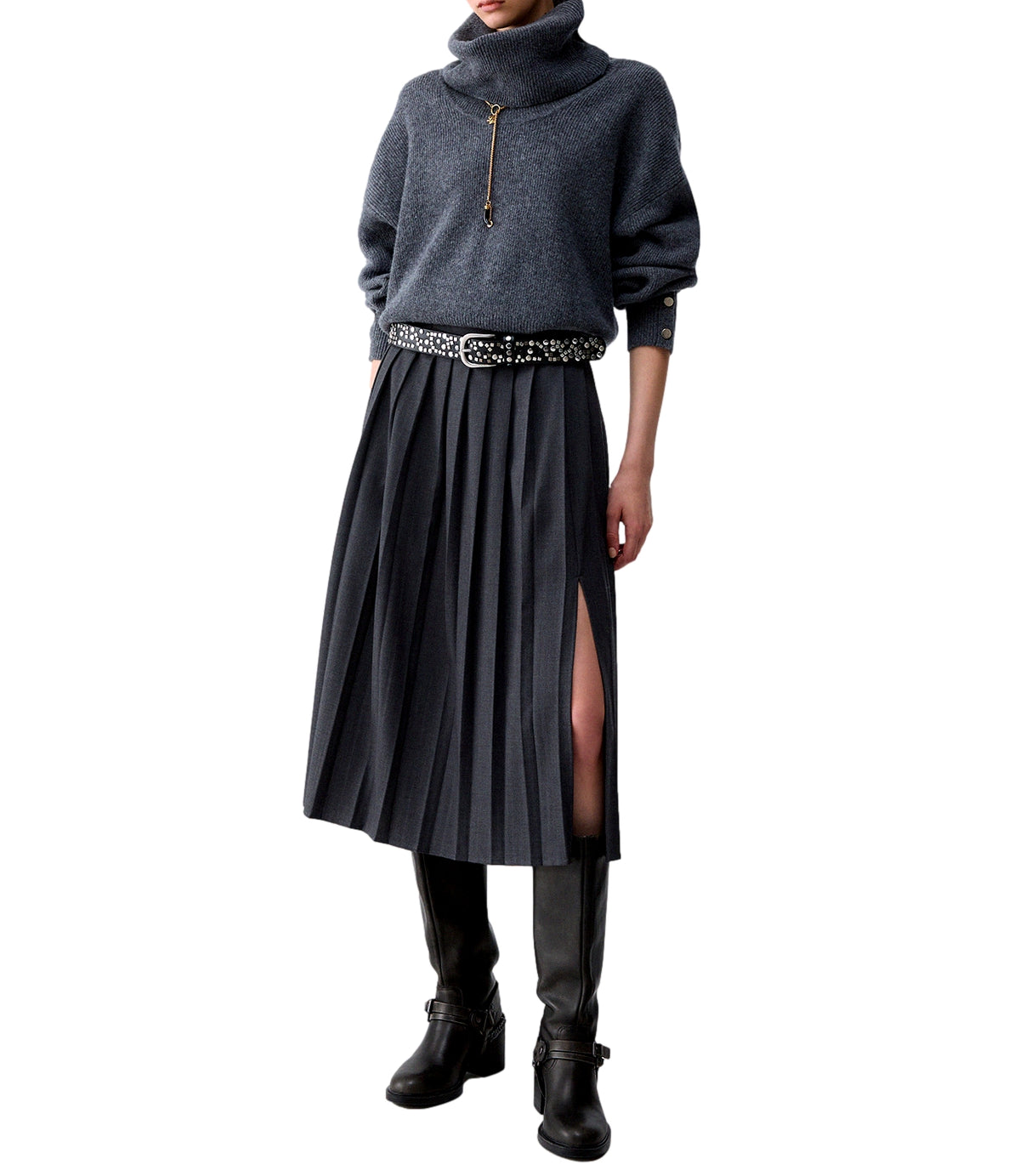 Liu jo Gonna Dark Grey Melange da Donna