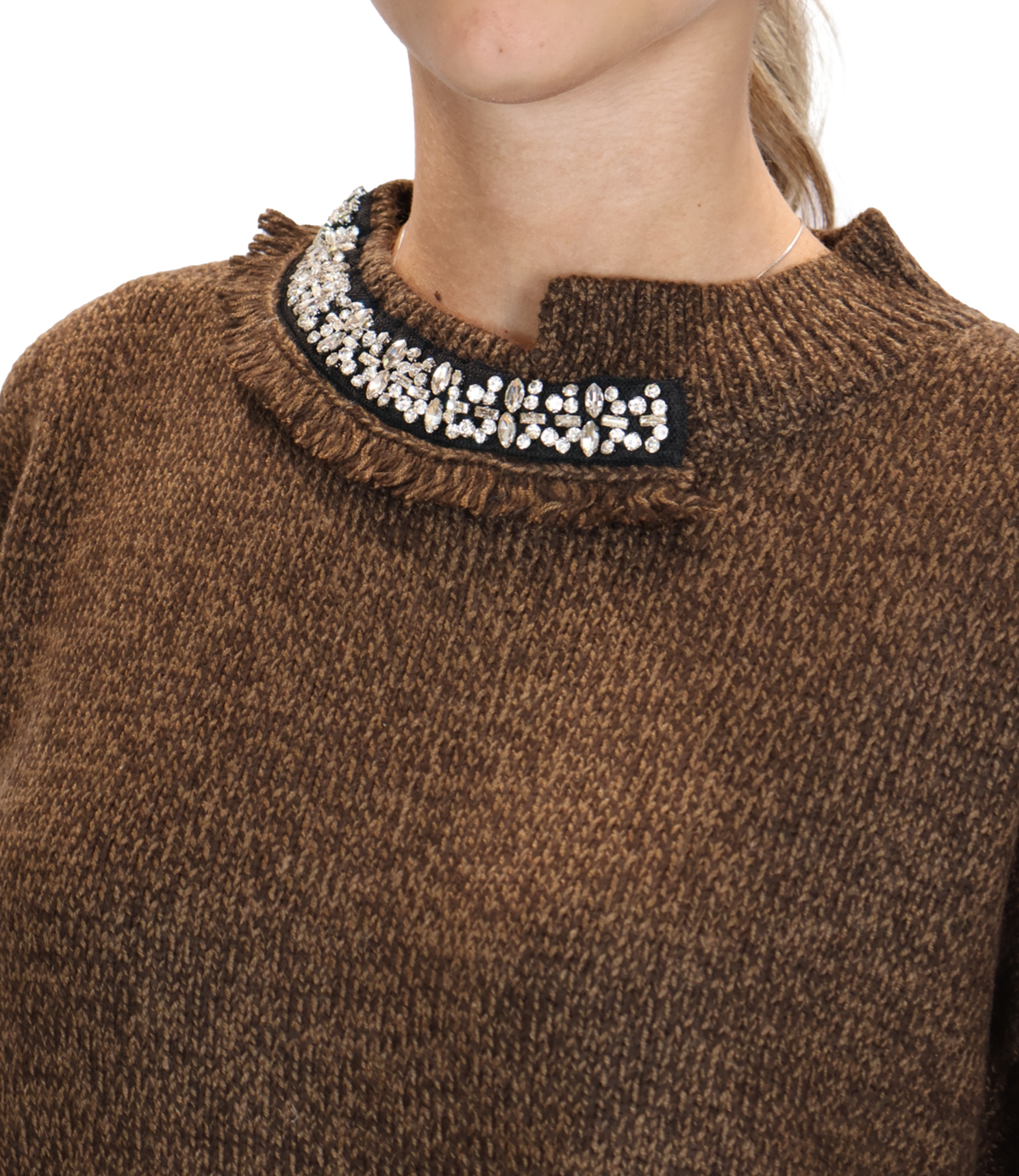 Liu jo Maglia Brown Mouline da Donna