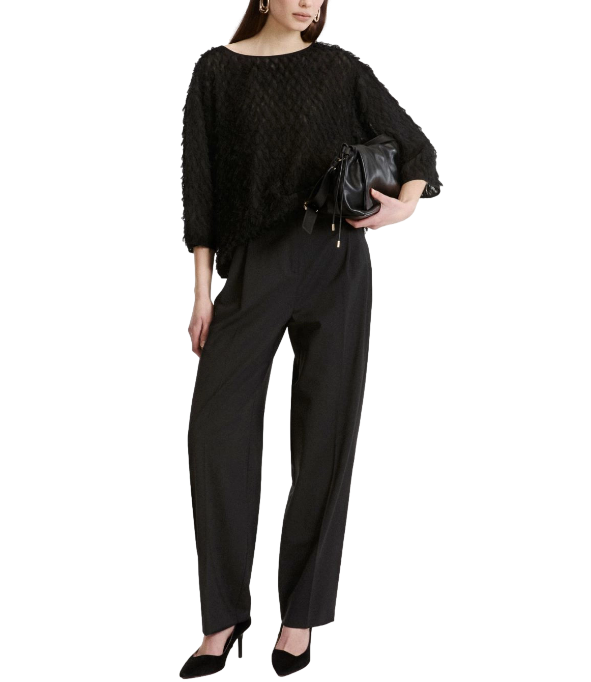 Marella Pantalone Nero da Donna