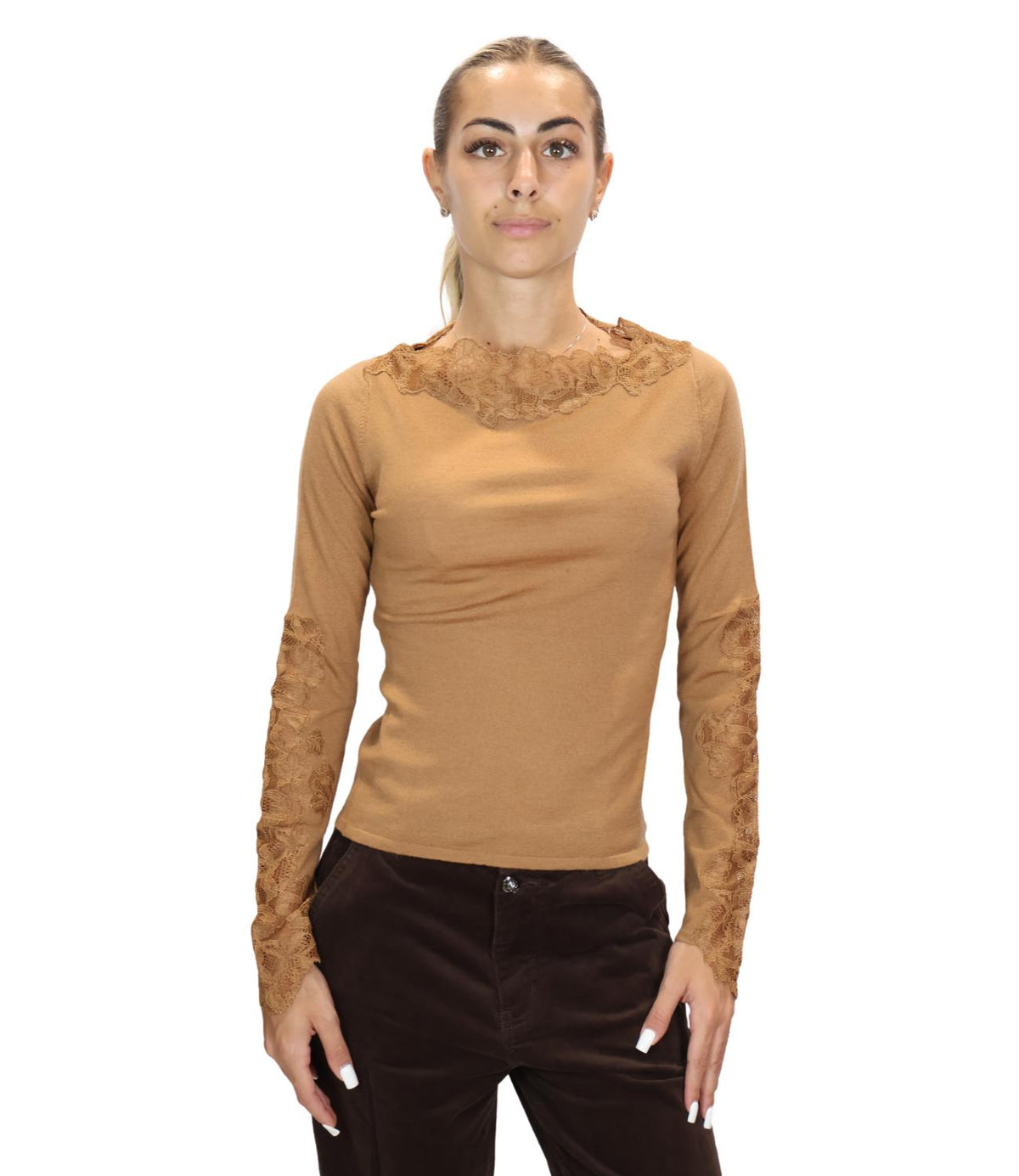 Marella Maglia Nocciola da Donna