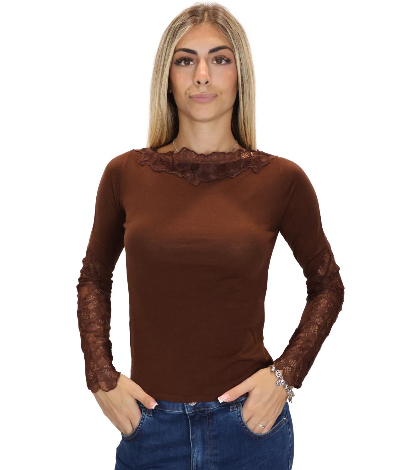 Marella Maglia Marrone da Donna