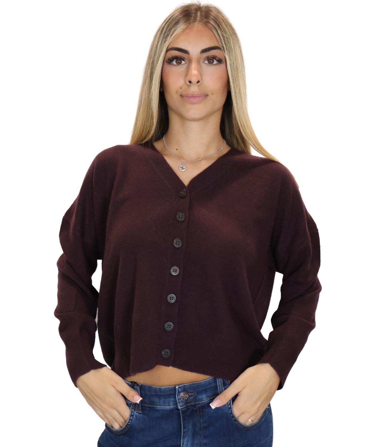 Marella Monochrome Cardigan Mora da Donna