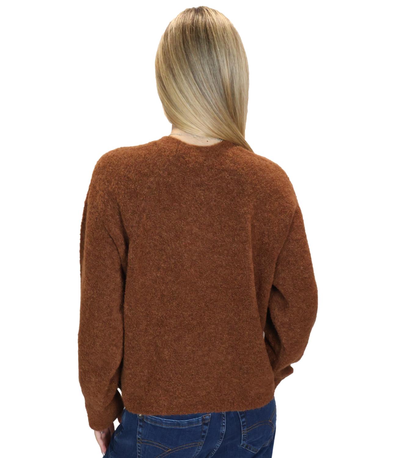 Marella Monochrome Maglia Caramello da Donna