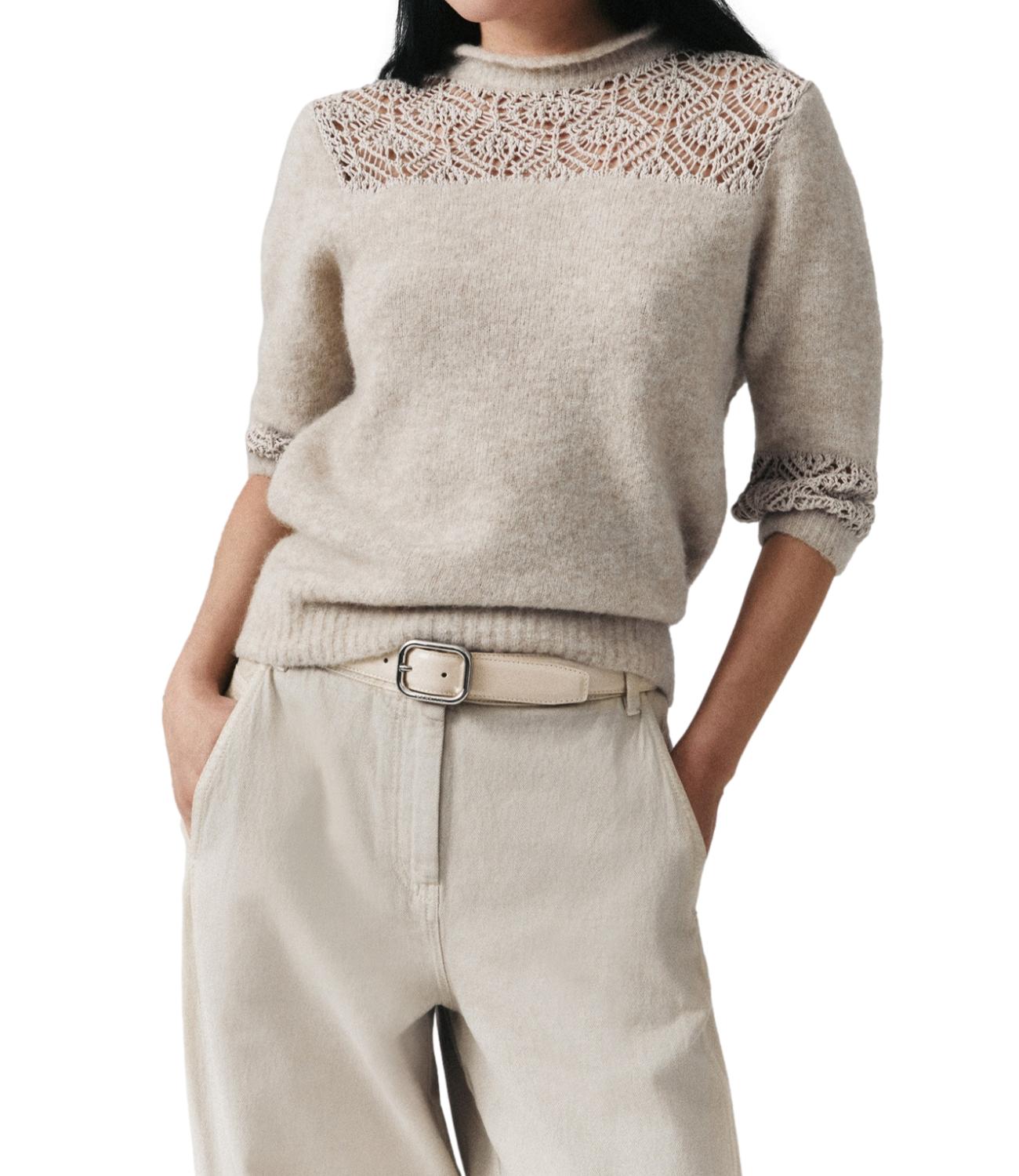 Marella Monochrome Maglia Tortora da Donna