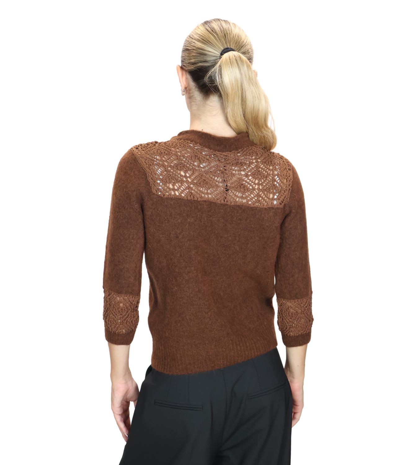 Marella Monochrome Maglia Caramello da Donna