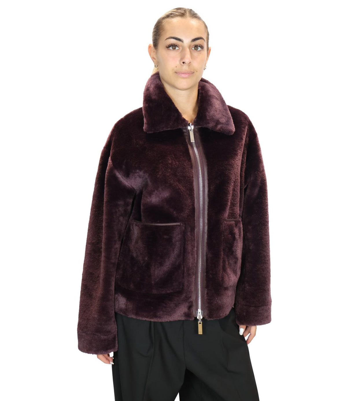 Marella Monochrome Giacca Mora da Donna