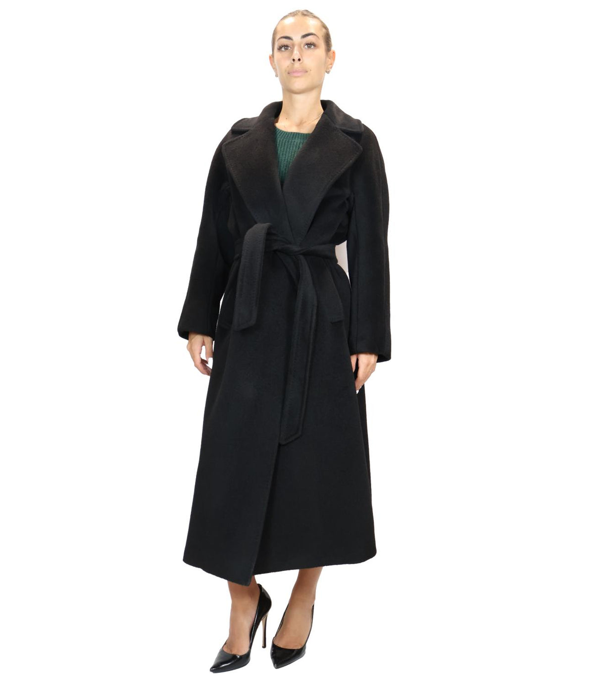 Max Mara Weekend Cappotto Nero da Donna