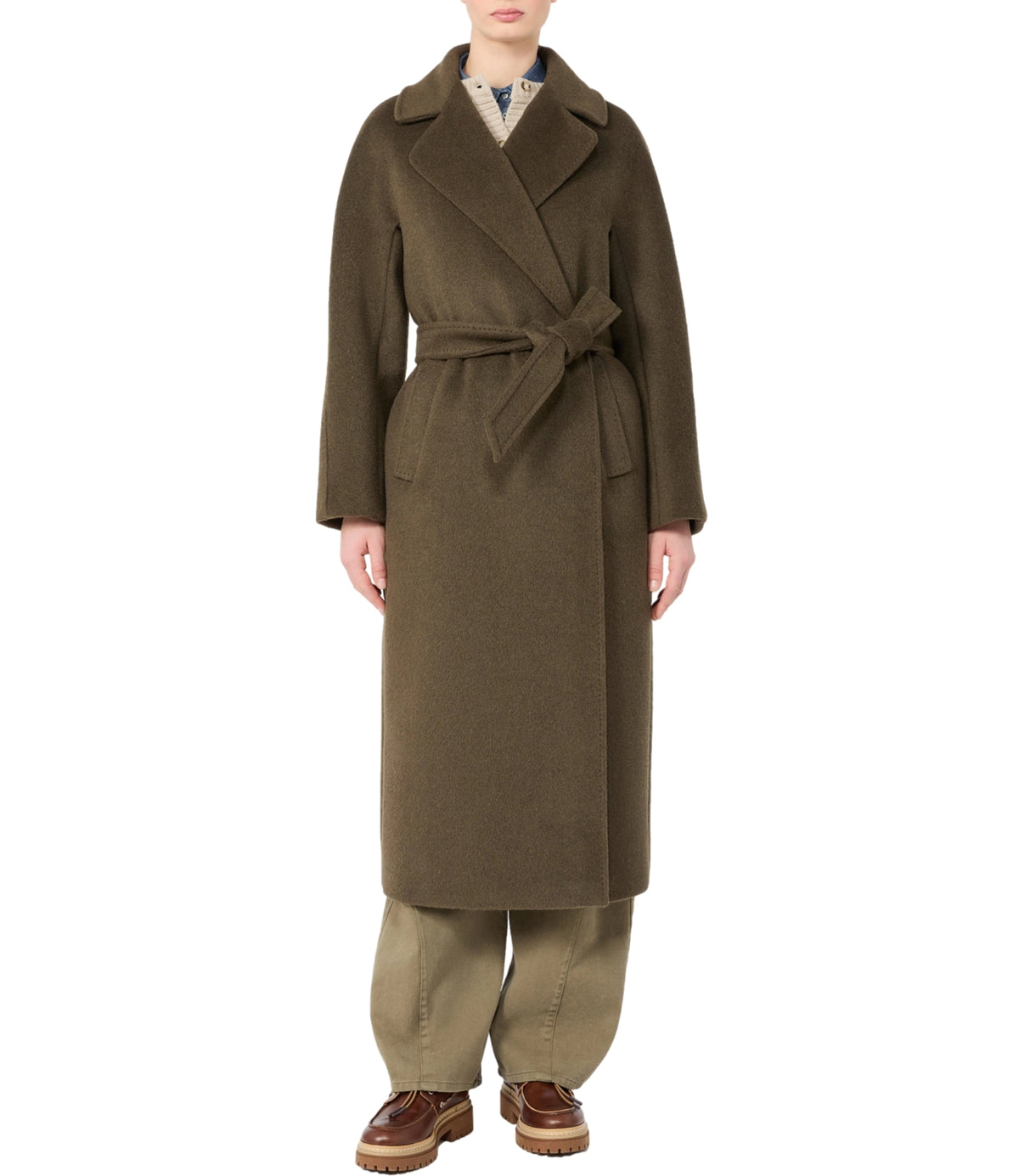 Max Mara Weekend Cappotto Kaki da Donna