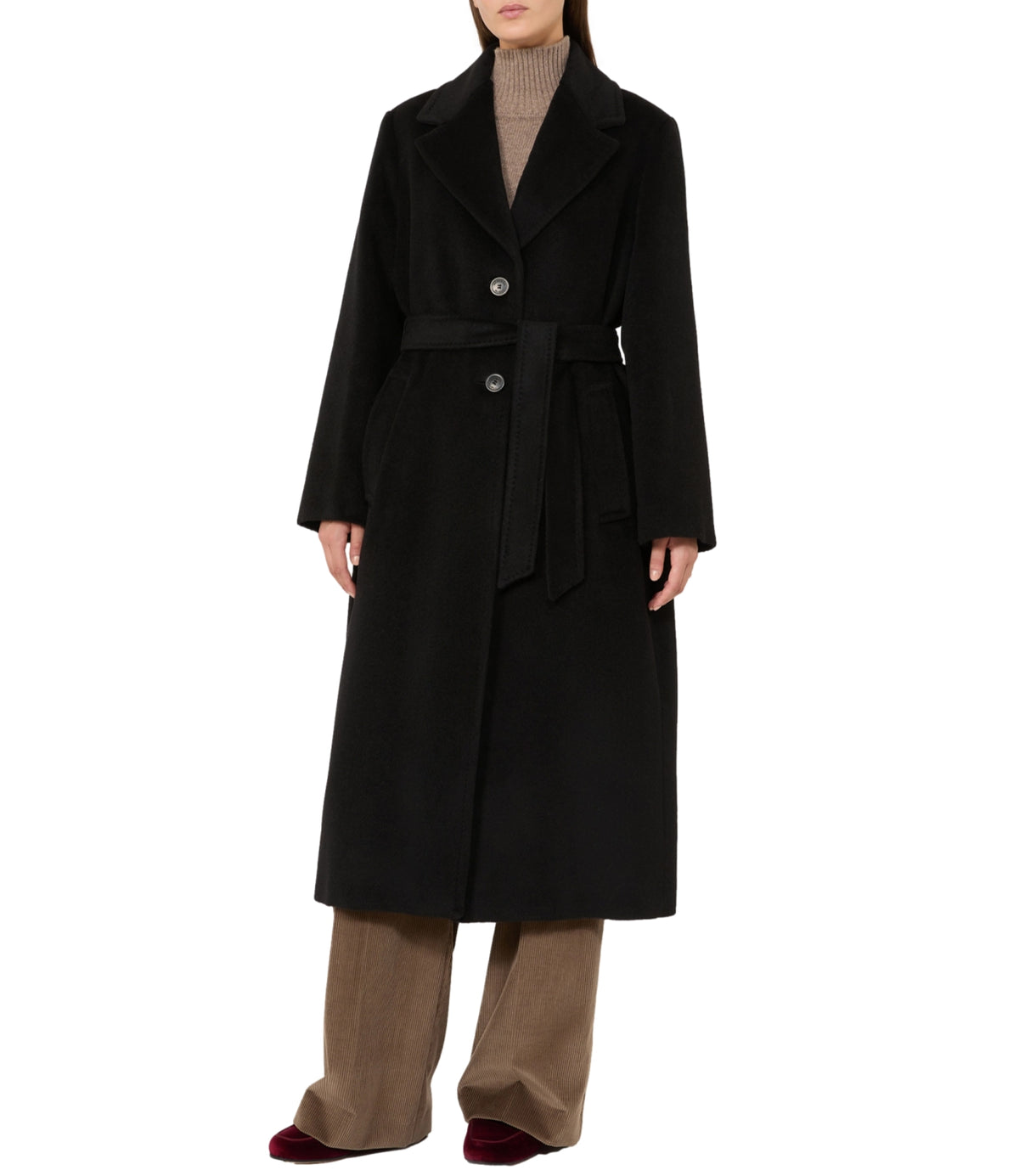 Max Mara Weekend Cappotto Nero da Donna