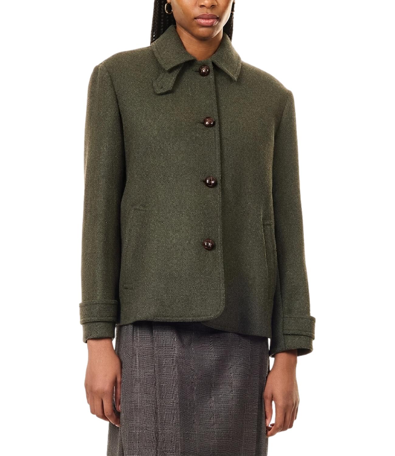 Max Mara Weekend Giaccone Verde Salvia da Donna