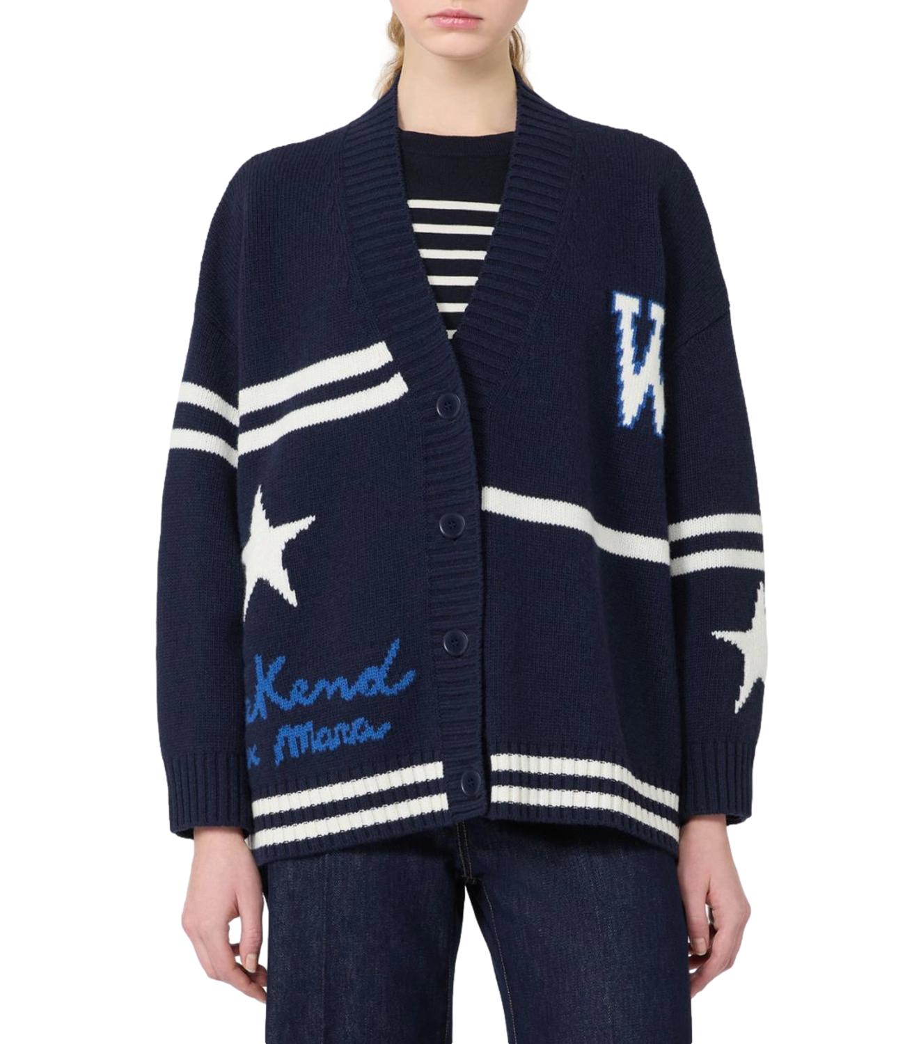Max Mara Weekend Cardigan Blu Marino da Donna