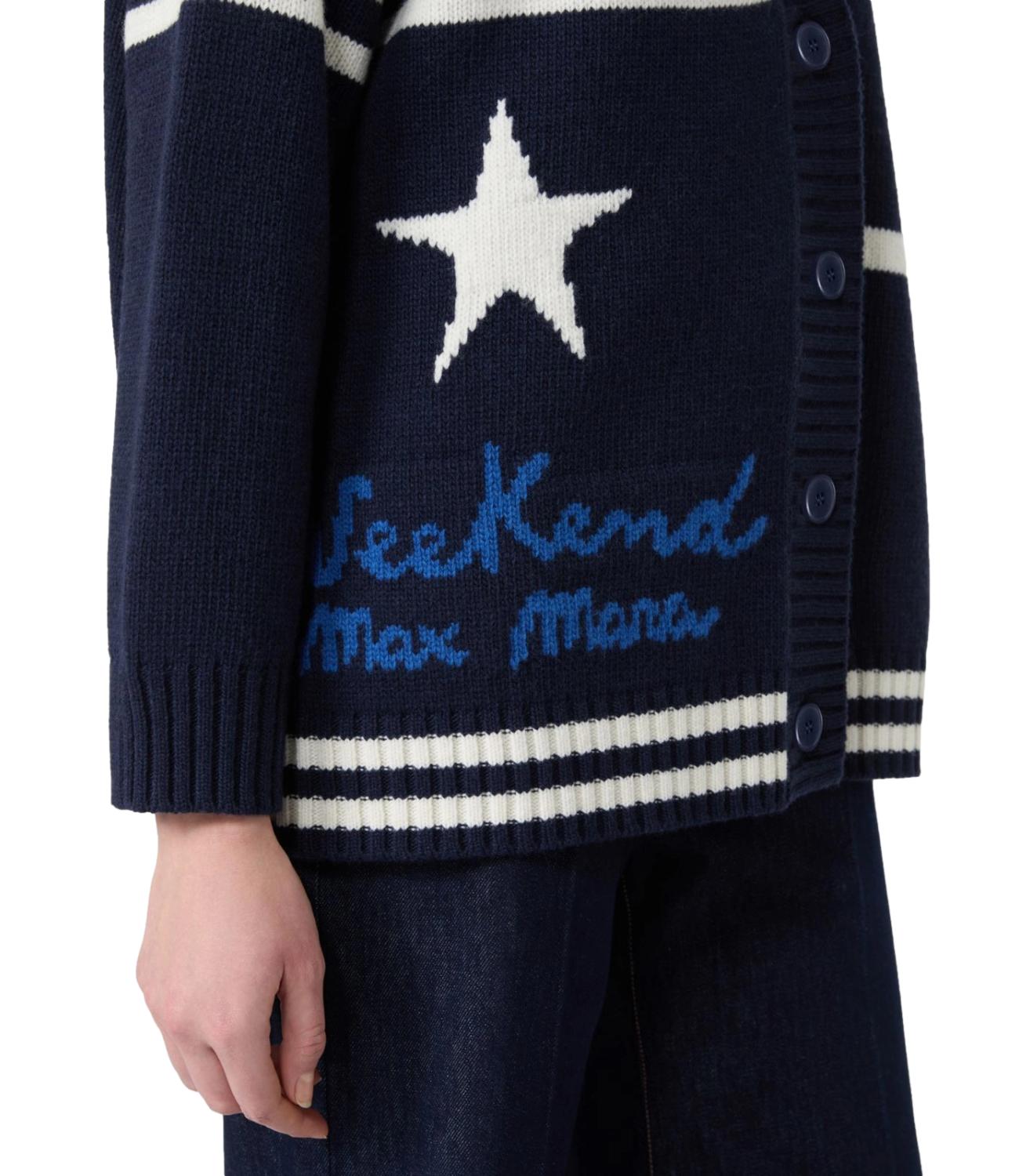 Max Mara Weekend Cardigan Blu Marino da Donna